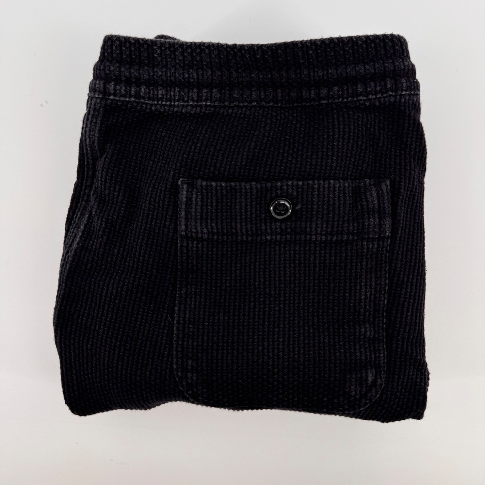 Taylor Stitch Joggers Mens Large Black Organic Cotton Corduroy Woven Pants